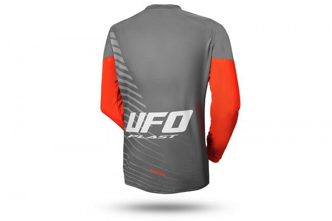 Ufo Maglie Da Moto Grigio/arancio Bambino